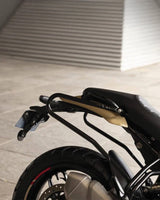 Guerrilla 450 bags with Royal Enfield brackets - cafetwin