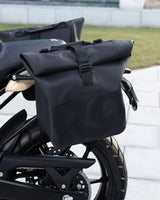 Guerrilla 450 bags with Royal Enfield brackets - cafetwin