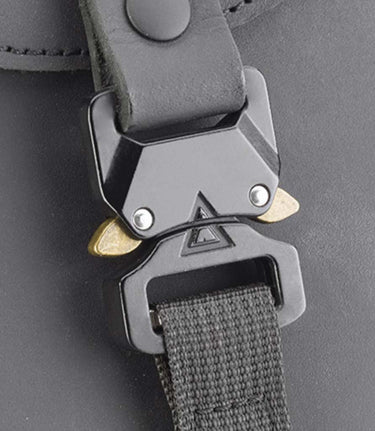 Bolsas laterais Pretas em Pele - KMLW01 - Kappa - cafetwin