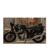 Saddlebags for Interceptor and Continental GT 650 with Mounting Frames - cafetwin
