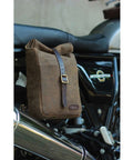 Borsa Moto Laterale Vintage Marrone Trip Machine