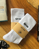 Calcetines Moto Cafe Twin Garage Socks Blancos