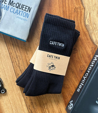 Calzini Moto Cafe Twin Garage Socks Neri - cafetwin