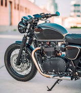 Black Engine Clutch Cover for Triumph - cafetwin