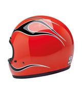 Helm Biltwell Gringo Comp Orange Flames - cafetwin