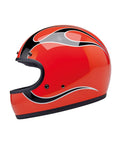 Casco Biltwell Gringo Comp Orange Flames - cafetwin