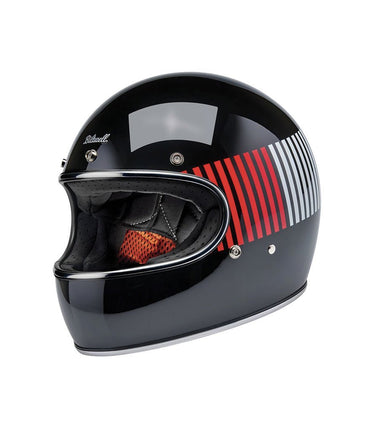 Casco Biltwell Gringo Raceflow RWB Nero - cafetwin