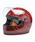 Casco Biltwell Gringo S Garnet Red Flames - cafetwin