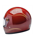 Casco Biltwell Gringo S Garnet Red Flames - cafetwin