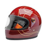 Biltwell Gringo S Helmet Garnet Red Flames - cafetwin