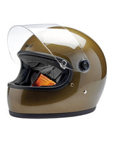 Biltwell Gringo S Ugly Gold Metallic Helmet - cafetwin