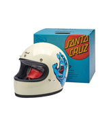Casco Biltwell Gringo Santa Cruz Handmade Helmet Vintage White - cafetwin