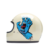 Casco Biltwell Gringo Santa Cruz Handmade Helmet Vintage White - cafetwin