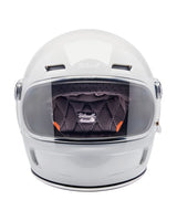 Biltwell Gringo SV Gloss White Helmet - cafetwin