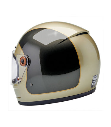 Biltwell Gringo SV Helmet Metallic Champagne/Charcoal Tracker - cafetwin