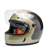 Biltwell Gringo SV Helmet Metallic Champagne/Charcoal Tracker - cafetwin
