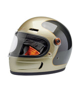 Biltwell Gringo SV Helmet Metallic Champagne/Charcoal Tracker - cafetwin