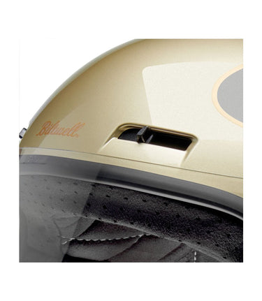 Biltwell Gringo SV Helmet Metallic Champagne/Charcoal Tracker - cafetwin