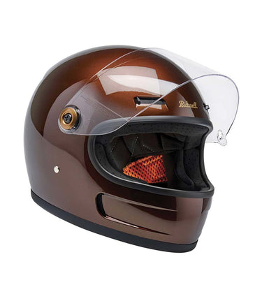 biltwell motorcycle helmet gringo chocolate Biltwell Gringo SV Gloss Silver Helmet
