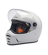Biltwell Lane Splitter Helmet White - cafetwin