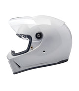 Biltwell Lane Splitter Helmet White - cafetwin