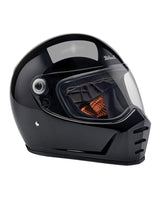 Capacete Biltwell Lane Splitter Preto Brilhante - cafetwin