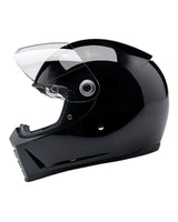 Capacete Biltwell Lane Splitter Preto Brilhante - cafetwin
