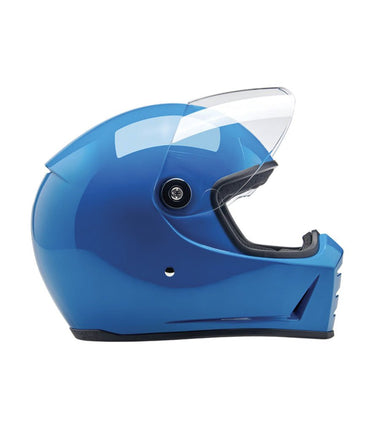 bitwell solid blue motorcycle helmet Biltwell Lane Splitter Helmet Tahoe Blue