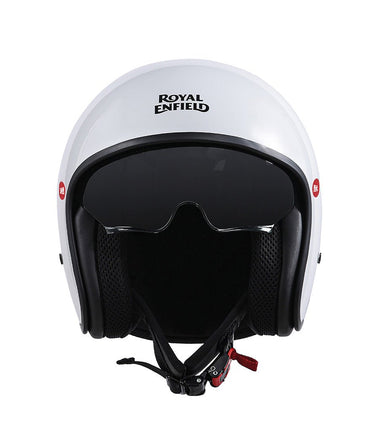 Casque Demi Jett Royal Enfield Aviator Blanc - cafetwin