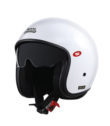 Casque Demi Jett Royal Enfield Aviator Blanc - cafetwin