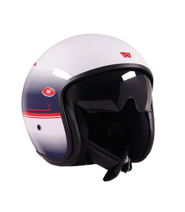 aviator bike helmet Royal Enfield Aviator Blue Helmet
