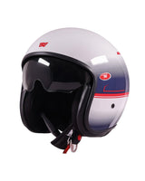 Royal Enfield Aviator Blue Demi-Jet Helmet - cafetwin