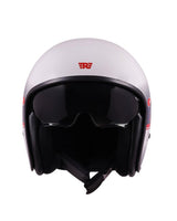 Royal Enfield Aviator Blue Demi-Jet Helmet - cafetwin