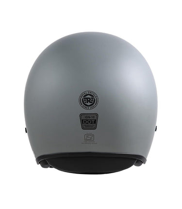 Casque Demi Jett Royal Enfield Aviator Gris - cafetwin