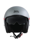 Casco Demi Jett Royal Enfield Aviator Grigio - cafetwin