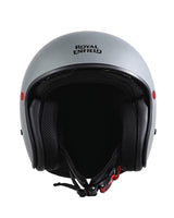 Royal Enfield Aviator Grey Demi Jet Helmet - cafetwin