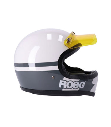 Vintage Full-Face Enduro Helmet Peruna 2.0 Fog Line - cafetwin
