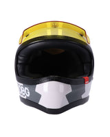 Vintage Full-Face Enduro Helmet Peruna 2.0 Fog Line - cafetwin