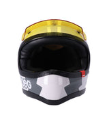 Vintage Full-Face Enduro Helmet Peruna 2.0 Fog Line - cafetwin