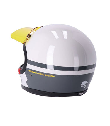 Vintage Full-Face Enduro Helmet Peruna 2.0 Fog Line - cafetwin