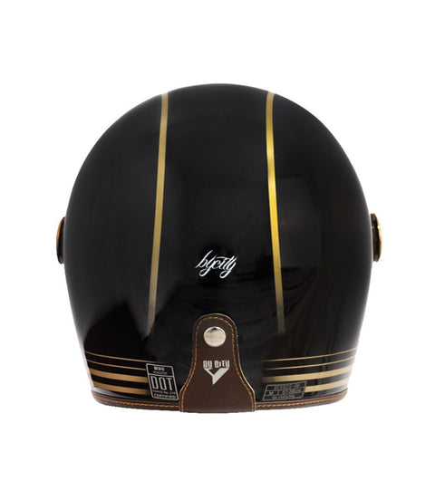 Casco Integrale Roadster III Oro e Nero - By City - cafetwin