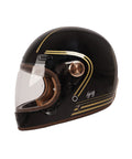 Casco Integrale Roadster III Oro e Nero - By City - cafetwin