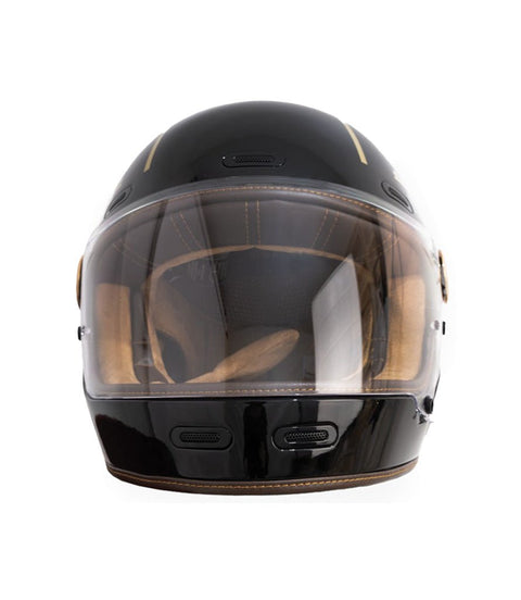 Casco Integrale Roadster III Oro e Nero - By City - cafetwin