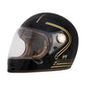 Roadster III Full Face Helmet Gold and Black - By City - cafetwin