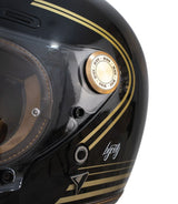 Roadster III Full Face Helmet Gold and Black - By City - cafetwin