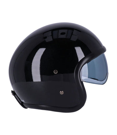 Helmet Jet with Roeg Sundown Goggles Vintage Black - cafetwin