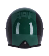Roeg Sundown Vintage Black Green Jet Helmet with Goggles - cafetwin
