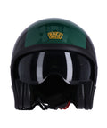 Casco Jet con Occhiali Roeg Sundown Vintage Nero Verde - cafetwin