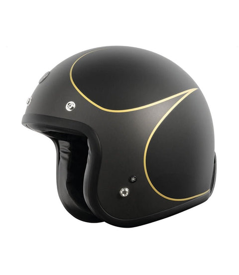 Casco Jet T - 50 Torc Hardy Black - cafetwin