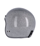 Helmet Jet Vintage Disco Ball Silver Roeg - cafetwin